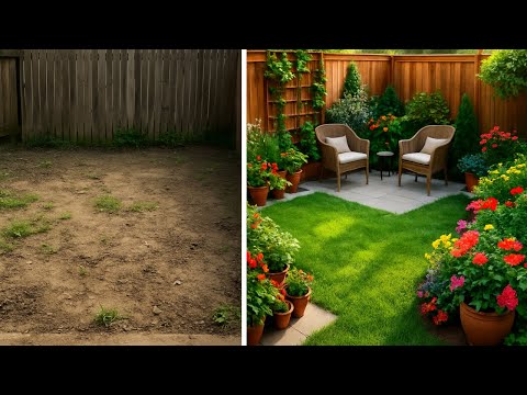 From Barren Patch to Tiny Garden Paradise | Real Transformation