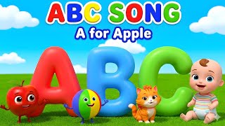 ABCD  For Kids A for Apple 🍎 Alphabet Learning  Video for Kids & Babies | Learn ABC Fast and Easy
