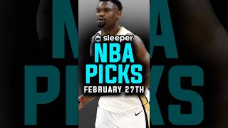 BEST NBA Picks for today on Sleeper 2/27/2025 | Sleeper Picks Promo Code