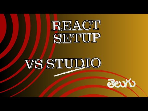 react setup in vs studio |react installation | react settings