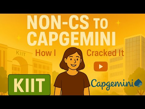 KIIT to Capgemini 💼 || I Felt Lost in MCA… Then I Got Placed at Capgemini | My KIIT Story...
