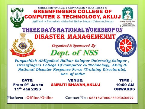 Three Days National Workshop on Disaster Management Day2_Session_2