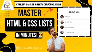 🚀 Master HTML & CSS Lists in Minutes! | Step-by-Step Guide