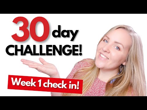 30 day challenge check in:  week 1 analytics