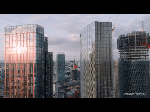 Manchester Skyline at Sunset… This View Hits Different 🌇