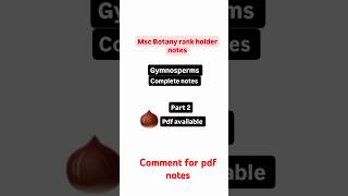 Rank making notes on gymnosperms #shortsfeed #shortvideo #viralvideo #mscnotes #rank #easynotes