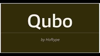 Qubo | Discover the Elegant Future of Typography: A Versatile Masterpiece