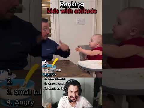 Ranking kids with attitude #shorts #funny