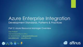 Azure Enterprise Integration Development - Part 2: Azure Resource Manager