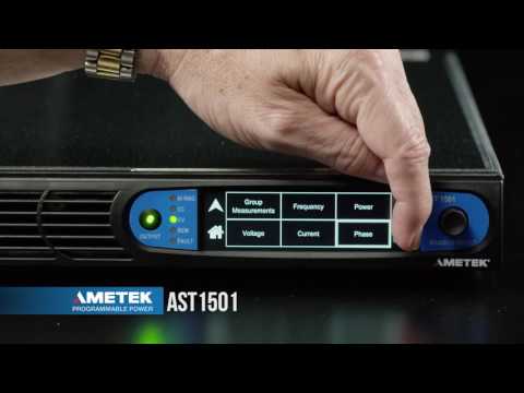 Asterion AC 1.5kVA Power Source - Dashboard Menu Overview - How To Video