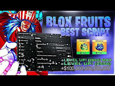 [🌊] Blox Fruits Script / Hack GUI Pastebin | UPDATE 24, DRAGON FRUIT, AUTO FARM, FRUIT RAIN, MORE!