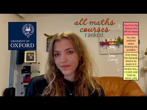 Everything I've learnt in my FOURTH YEAR as an OXFORD MATHEMATICS student... but make it a tier list