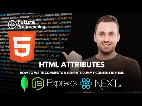 4- HTML Attributes Explained the use of Comments and Dummy Content in HTML in Urdu / Hindi