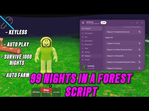 [KEYLESS] Best New 99 Nights In the forest A Roblox Script Auto play | Auto kill & MORE!