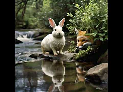 "The Brave Rabbit’s Journey 🐰✨#animatedworld #ai #aianimation #inspiration #rabbit #reels