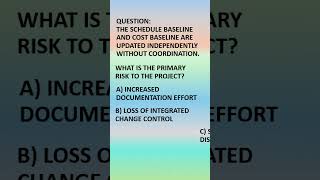 PMP Question Series | Baselines Updated Separately #pmpmindset  #projectcontrol  #projectmanagement
