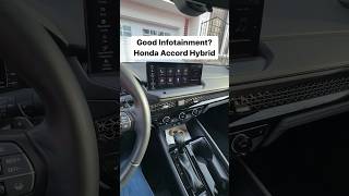 Good Infotainment? Honda Accord Hybrid