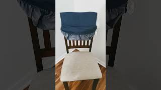 Dining Chair covers! #chaircover #kitchen chairs #shorts