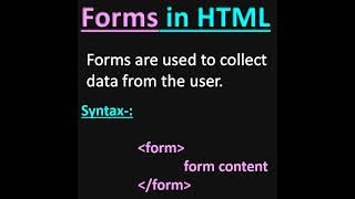 Form in html #shortsfeed #shorts #html5 #webdevelopment #shortvideo #viral #forms .