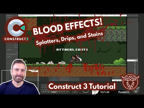 Blood Effects! Splatters, Drips, and Stains - Construct 3 Tutorial