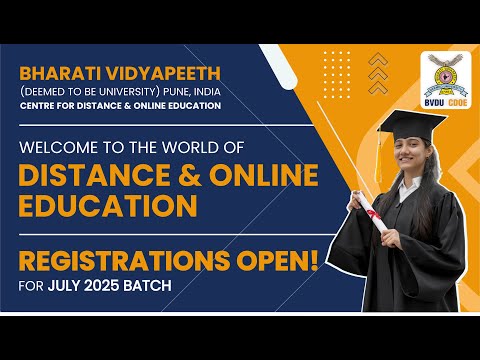 Registrations Open for July 2025 Batch | Join Bharati Vidyapeeth Distance & Online Education