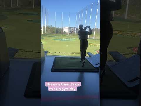 I skipped gym day, but will make up for it tomorrow. #drivingrange #golf #girlswhogolf