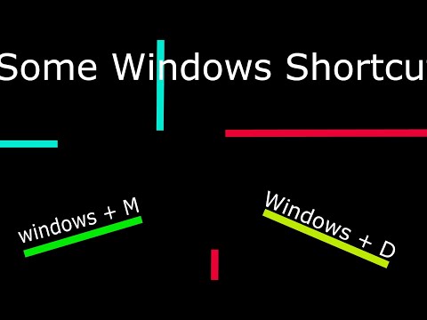 Some shortcuts in Windows - Check Discription