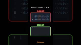 HTML Basics to Advanced: Mastering Junior & Senior Level Skills!" #webdevelopment #css #html