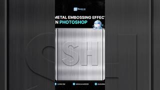 Create stunning metal embossing effect in Photoshop!#Photoshop #DesignHack #TrendingEffect