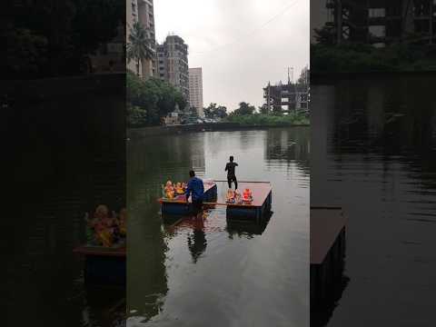 ठाण्यातील कासारवडवली येथील गणपती विसर्जन🙏😍😇| #bappa #visarjan #shorts #ytshorts #festival #happiness