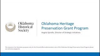 Oklahoma Heritage Preservation Grant Program