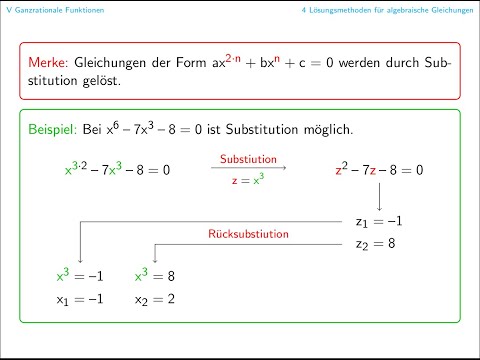 Lösungsmethoden für algebraische Gleichungen (Mathematik 10 Gymnasium)