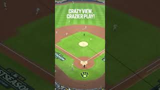 A bird's-eye view of that WILD play in Milwaukee! 🪹 #NLCS