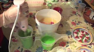 Making and Cutting Wild Watermelon Cold Process Soap