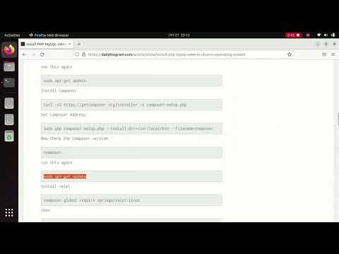 Installation of PHP & Valet in ubuntu 22.04