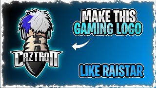HOW TO MAKE THIS PROFESSIONAL GAMING LOGO LIKE RAISTAR😲🔥 || IN PIXELAB AND PS TOUCH