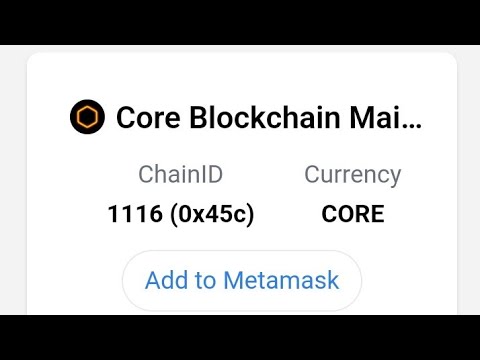 Connect CORE CHAIN in METAMASK in easy way ( Kirundi explanation )