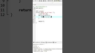 Pyramid pattern in C language #shorts #clanguage #programming #coding #patterns
