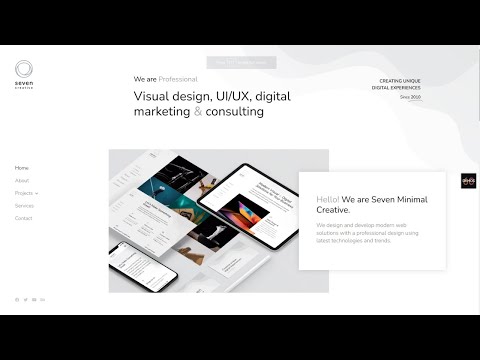 How to make a Visual Design Website From Scratch (Wordpress, Elementor)