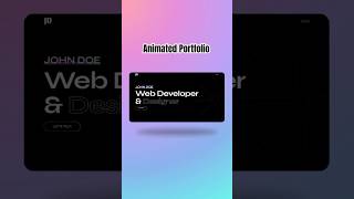 Animated Portfolio Website using react js and gsap