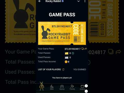 Rocky Rabbit Game Pass Code Latest #shorts #rockyrabbitgamepasscode