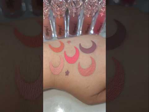 swatches of our Mini matte liquid lipsticks #newbusinessowner #makeupartist