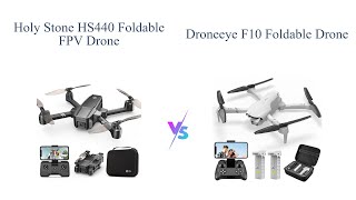 Holy Stone HS440 vs DRONEEYE F10 🚁 Battle of Foldable Drones with 1080P Cameras!