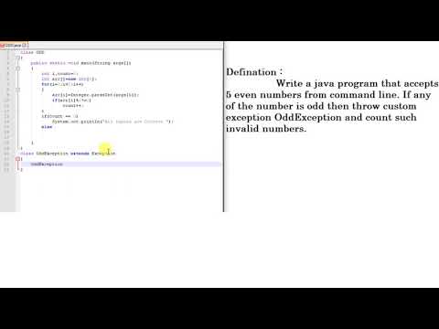 User Defined Exception IN java With Example in Hindi
