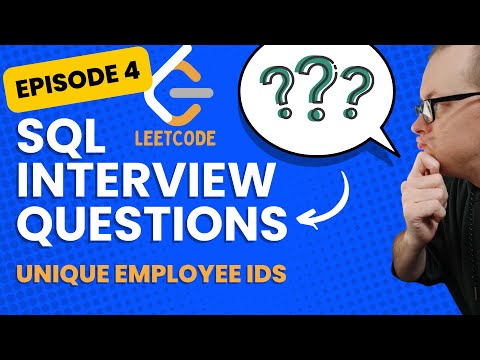 SQL Interview Questions: Solving random Leetcode questions for Data Analyst - Unique employee IDs