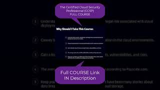 The Certified Cloud Security Professional CCSP FULL COURSE