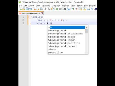 Declare Multi JavaScript variable Using var #shorts