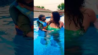 Little Brother Living His Best Life #shorts #summer #poollife