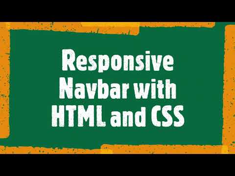How to Create a Responsive Navbar with Html and CSS Only