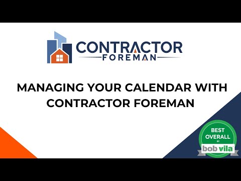 Managing Your Calendar with Contractor Foreman